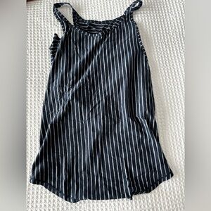 Lululemon Striped Navy and White Tank Top